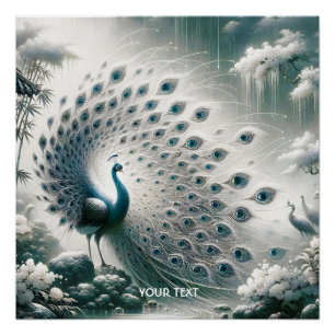 Poster Arbre pluviale Peacock Imaginaire mou