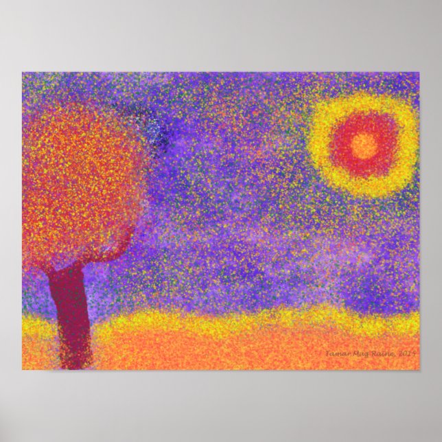 Poster Arbre rouge Imaginaire sur l'affiche de Jupiter (Devant)