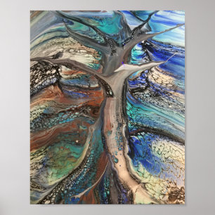Poster arbre sauvage Abstrait