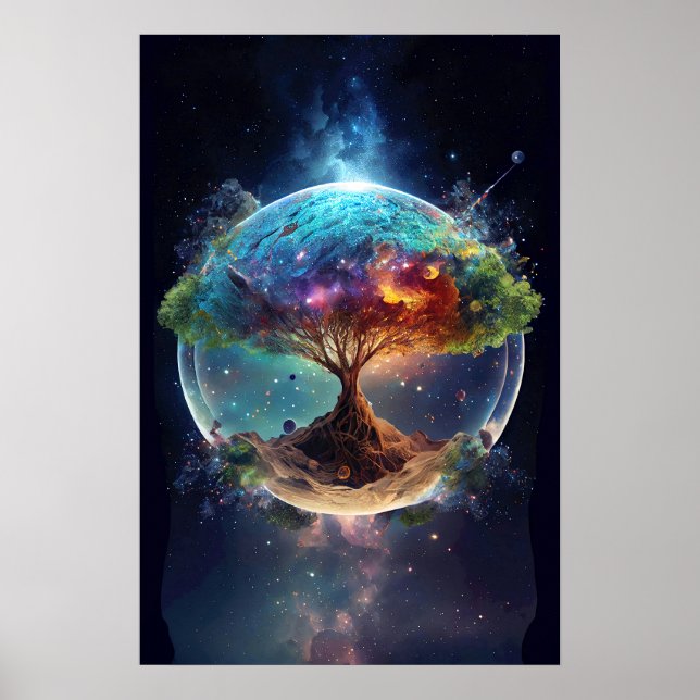 Poster Arbre spirituel de vie (Devant)