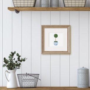 Poster Arbre Topiaire Unique dans l'Art de Planteur Chino