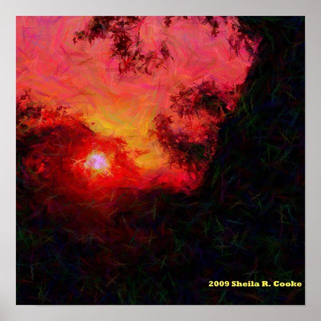 Poster Arbres à Evensong (Devant)