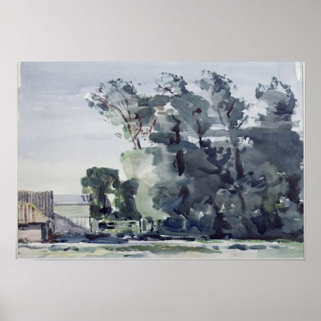 Poster Arbres - Aube (Devant)