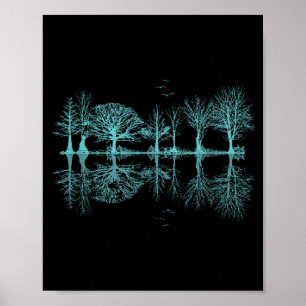 Poster Arbres de forêt extérieure réflexion faune nature
