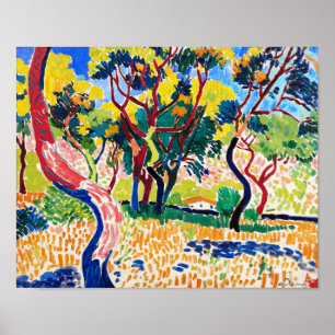 Poster Arbres en Collioure   Andre Derain  