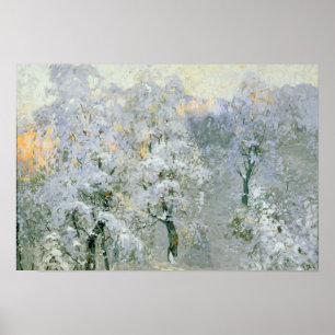 Poster Arbres en Silver hivernal, 1910