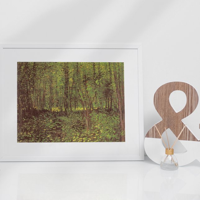 Poster Arbres et sous-bois par Vincent van Gogh (Créateur téléchargé)