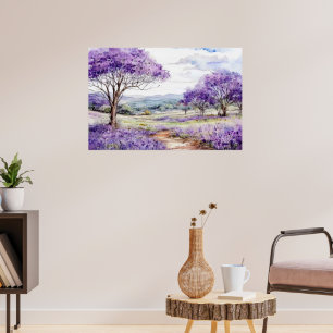 Poster Arbres Jacaranda de Maui