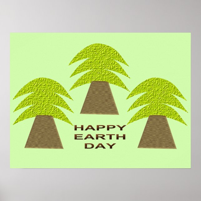 Poster Arbres jours des terres (Devant)
