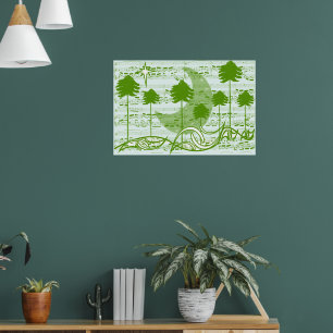 Poster Arbres musicaux