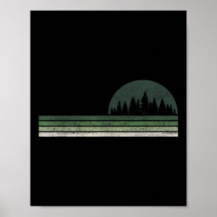 Poster Arbres naturels forestiers Protection De l'environ