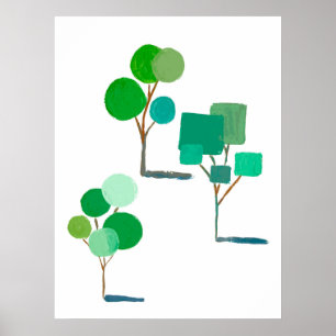 Poster Arbres nets