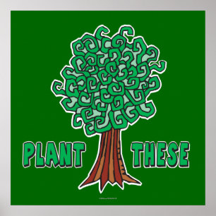 Poster Arbres plantes