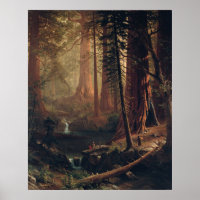 Arbres séquoias géants de Californie Albert Bierst