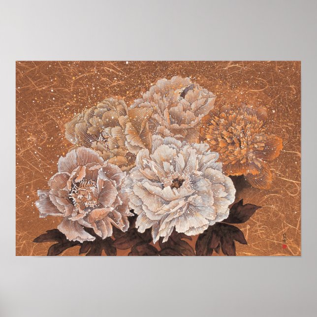Poster Arbustes à fleurs (Devant)