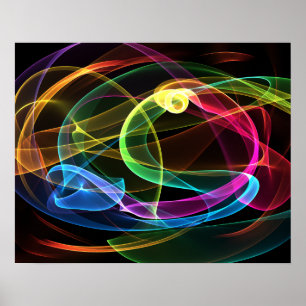 Poster Arc arc-en-ciel biologique