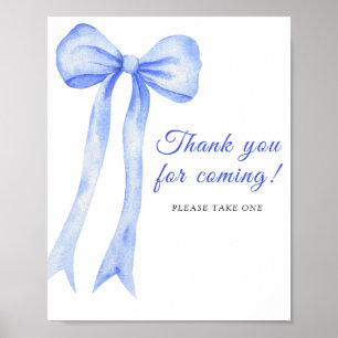 Poster Arc bleu - Merci pour l'affiche à venir