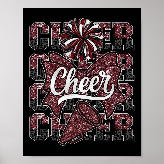 Poster Arc Coquet de Pom-Pom Girl Drôle de Cheerleading  (Devant)