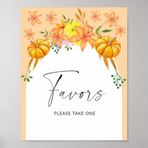 Poster Arc d'automne - faveurs de la mariée s'il vous pla