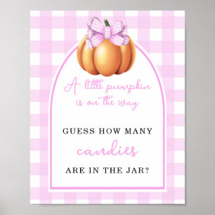 Poster Arc de courge - Combien de bonbons y a-t-il dans l