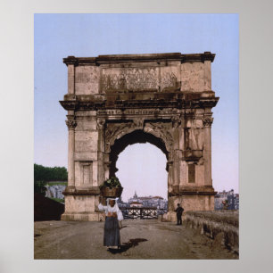 Poster Arc de Titus, Rome (vers 1900)