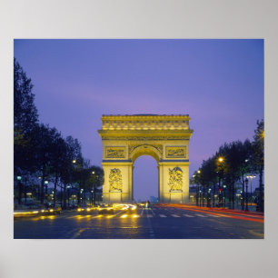 Poster Arc de Triomphe, Paris, France,