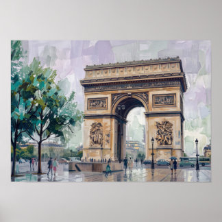 Poster Arc de Triomphe, Paris, France