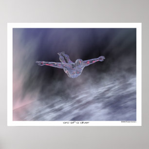 Poster Arc d'un plongeur