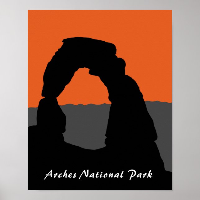 Poster Arc en Arches National Park - Utah, USA (Devant)