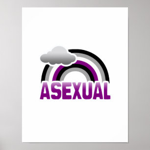 POSTER ARC-EN-CIEL ASEXUEL