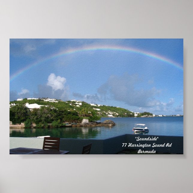 Poster Arc en ciel aux Bermudes (Devant)