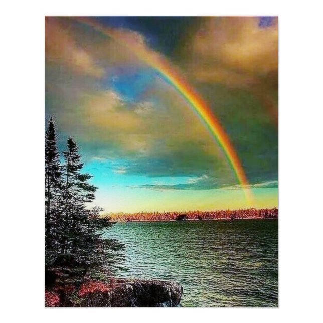 Poster arc-en-ciel céleste (Devant)