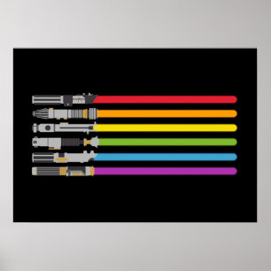 Poster Arc-en-ciel clair