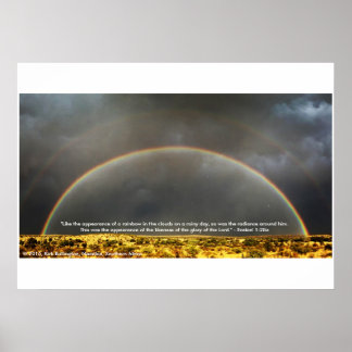 Poster Arc en ciel dans le désert namibien
