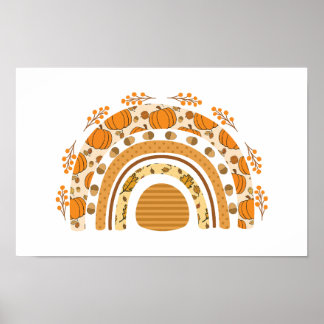 Poster Arc-en-ciel d'automne 