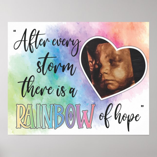 Poster Arc en ciel de Hope Baby Ultrasound (Devant)