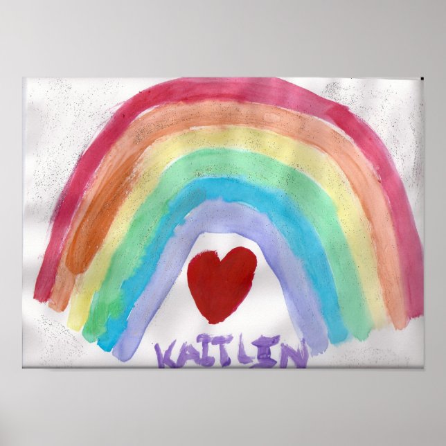 Poster arc-en-ciel de Kaitlin (Devant)