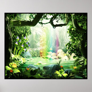 Poster Arc-en-ciel de la jungle