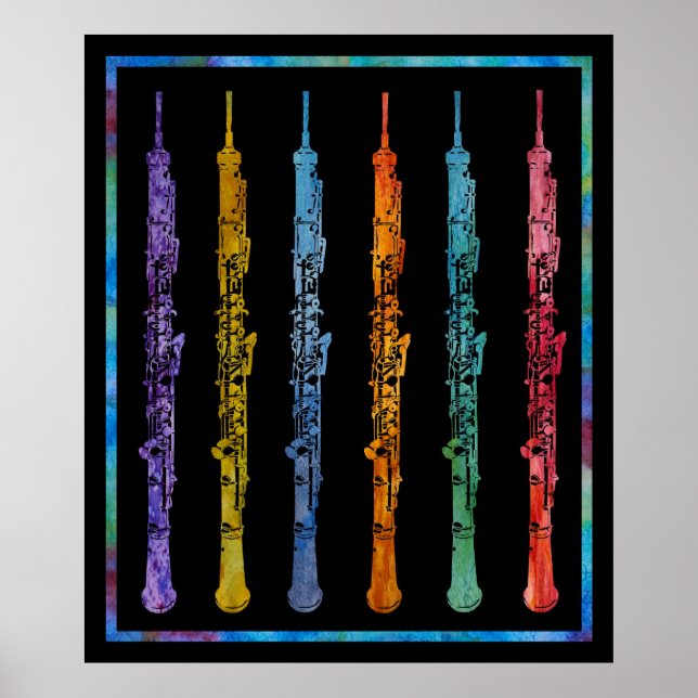 Poster Arc en ciel d'Oboes (Devant)