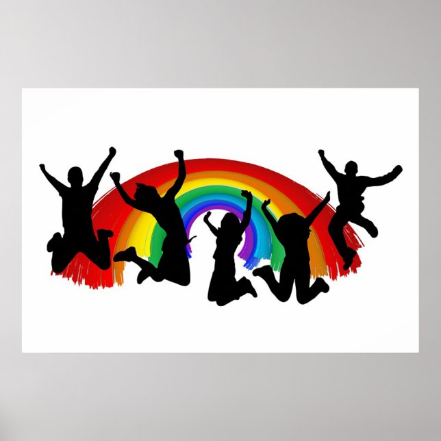 Poster Arc-en-ciel gay pride (Devant)