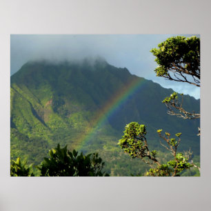 Poster Arc-en-ciel hawaïen