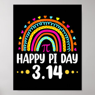 Poster Arc-en-ciel Jour Pi Jour 3 14 2025 Symbole Pi Math