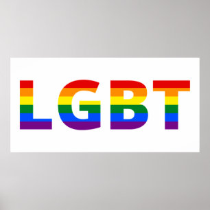 Poster Arc-en-ciel Lgbt