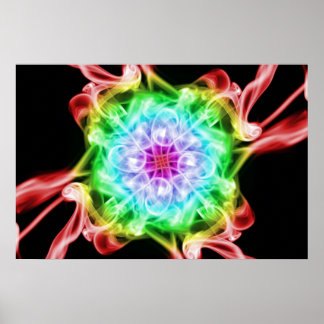 Poster Arc-en-ciel pour fumée multicolore