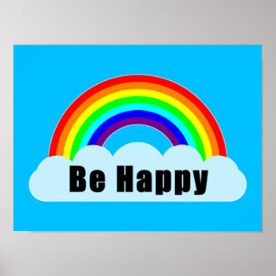 Poster ARC-EN-CIEL - Soyez Heureux
