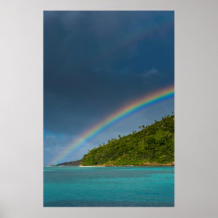 Poster Arc-en-ciel sur l'île, Samoa américaines