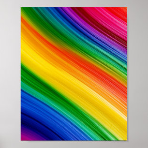 Poster Arc-en-ciel vibrant de couleurs