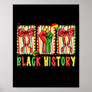 Poster Arc flirt Fist Je suis Mois de l'histoire des Noir