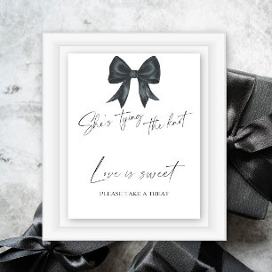 Poster arc noir douche nuptiale L'amour est doux prendre