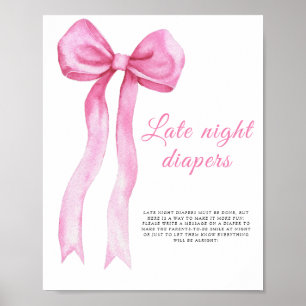 Poster Arc rose - Jeu de couches tard la nuit